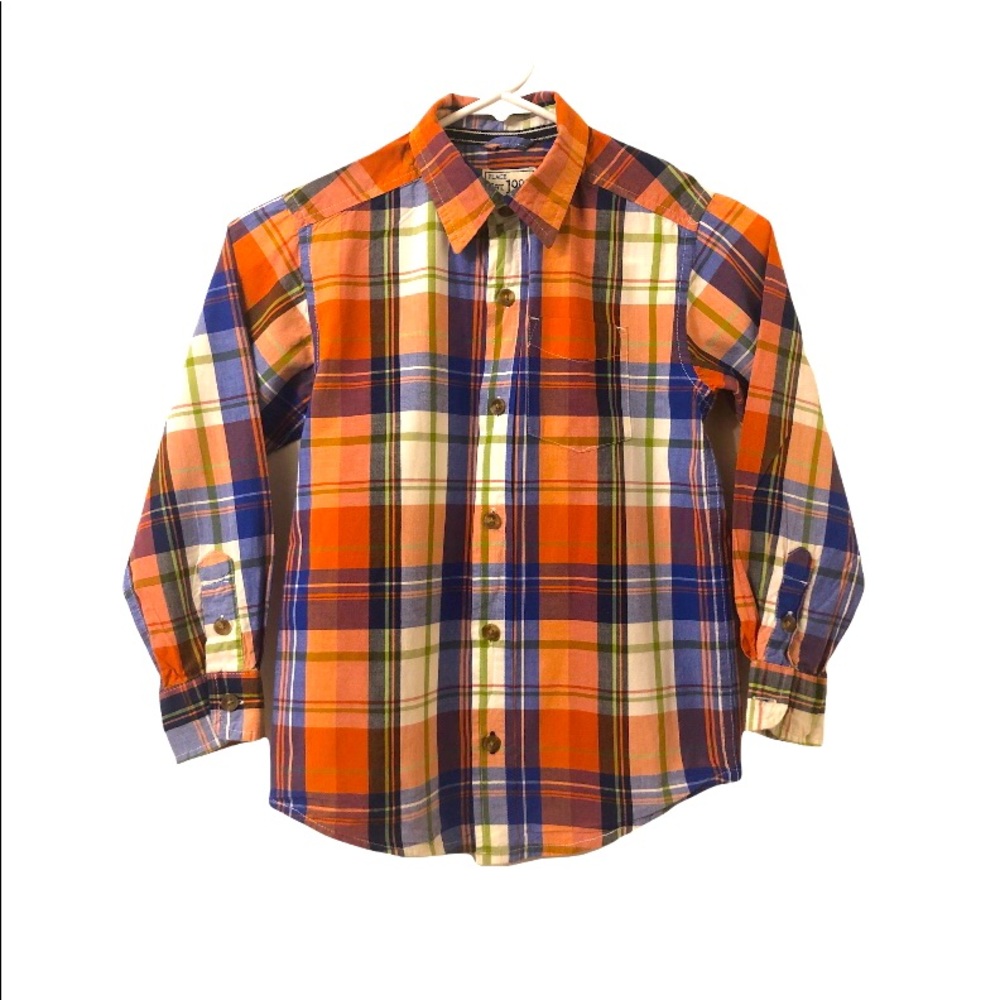 Children's Place Plaid Long Sleeve Shirt Size S (5/6)